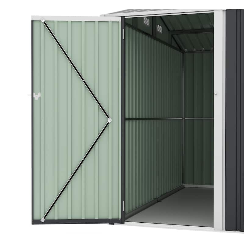Campcraft 9x11 FT Outdoor Storage Shed with 3 Lockable Doors