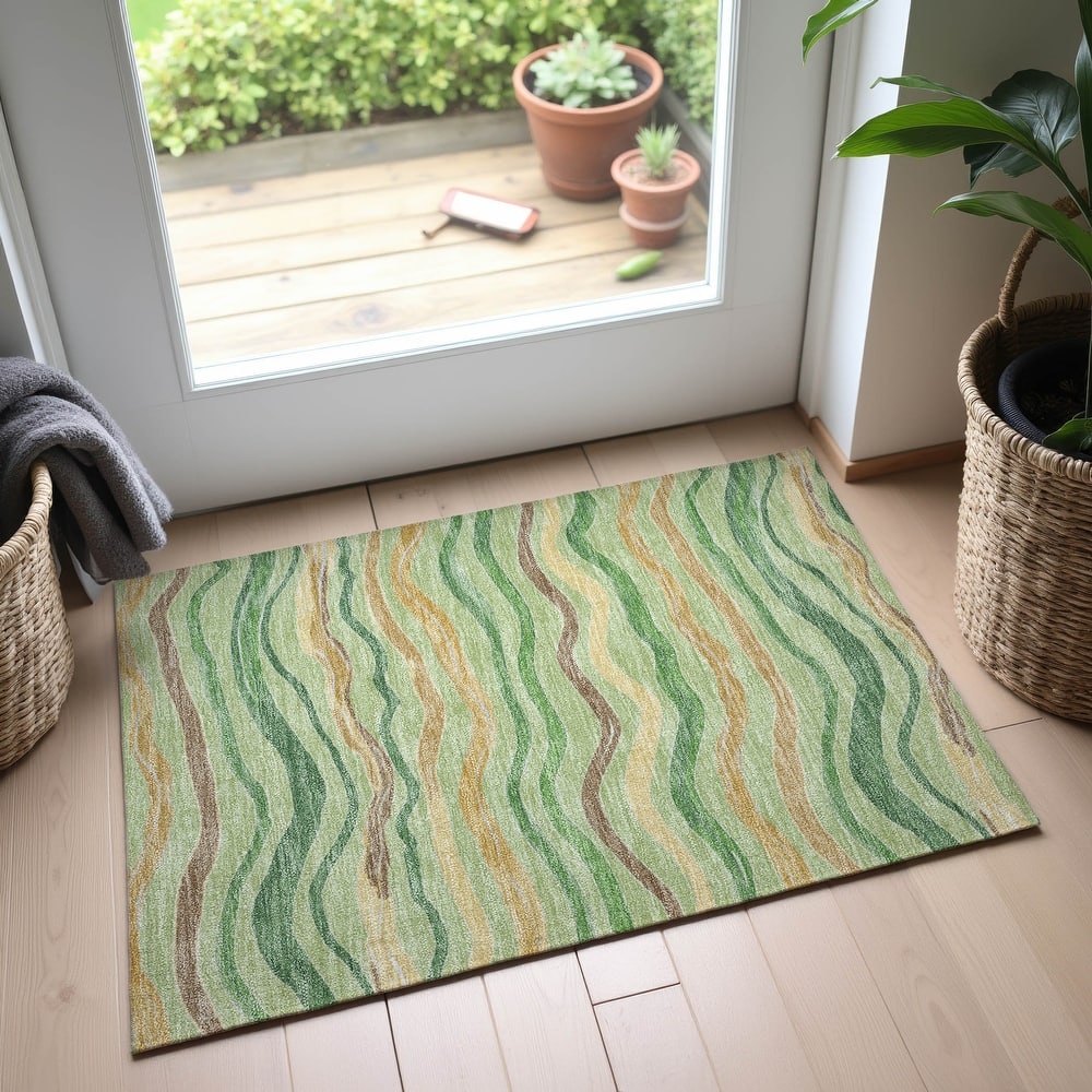 Premium Washable Super Soft Casual Stripes Mayfield Rug