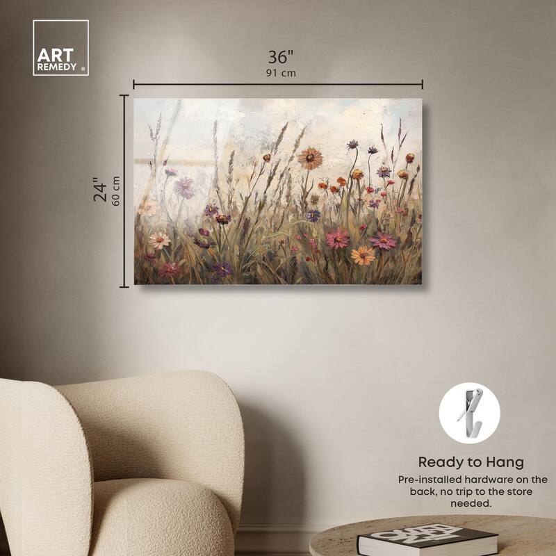 Vintage Blooms II Acrylic by Art Remedy, Ready to Hang