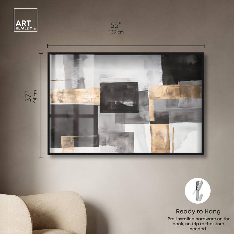 Graphite and Glimmer I Shadowbox by Art Remedy