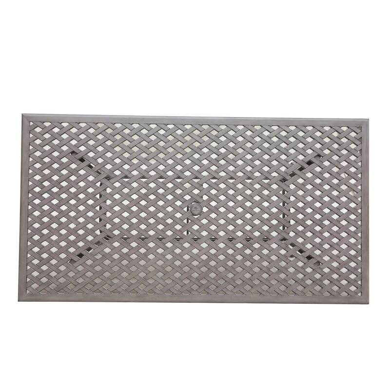 Ventura 46x86 Inch Cast Aluminum Rectangle Table