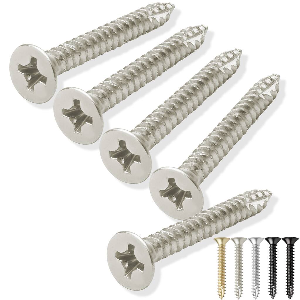 Wood Screws #9 x 112in for Door Hinges 25 pack