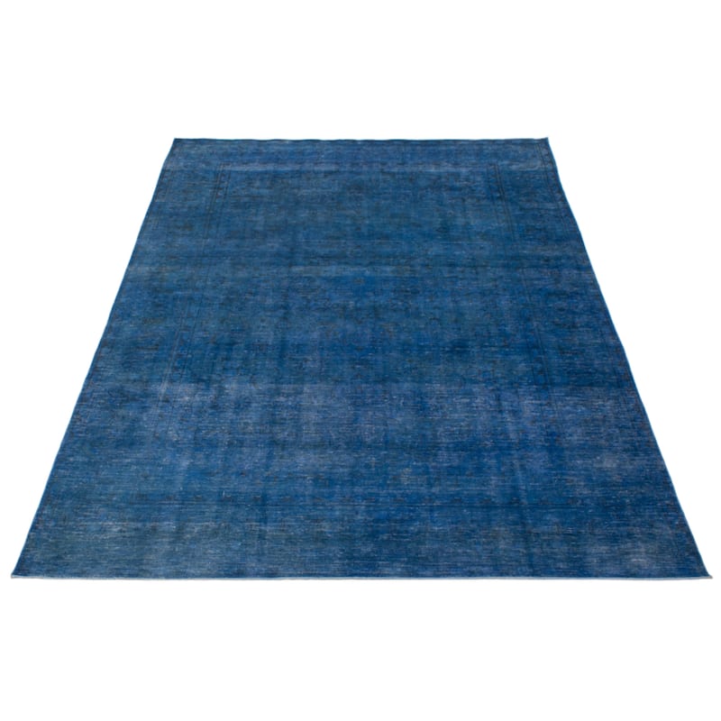 ECARPETGALLERY Hand-knotted Color Transition Blue Wool Rug - 6'10 x 10'4