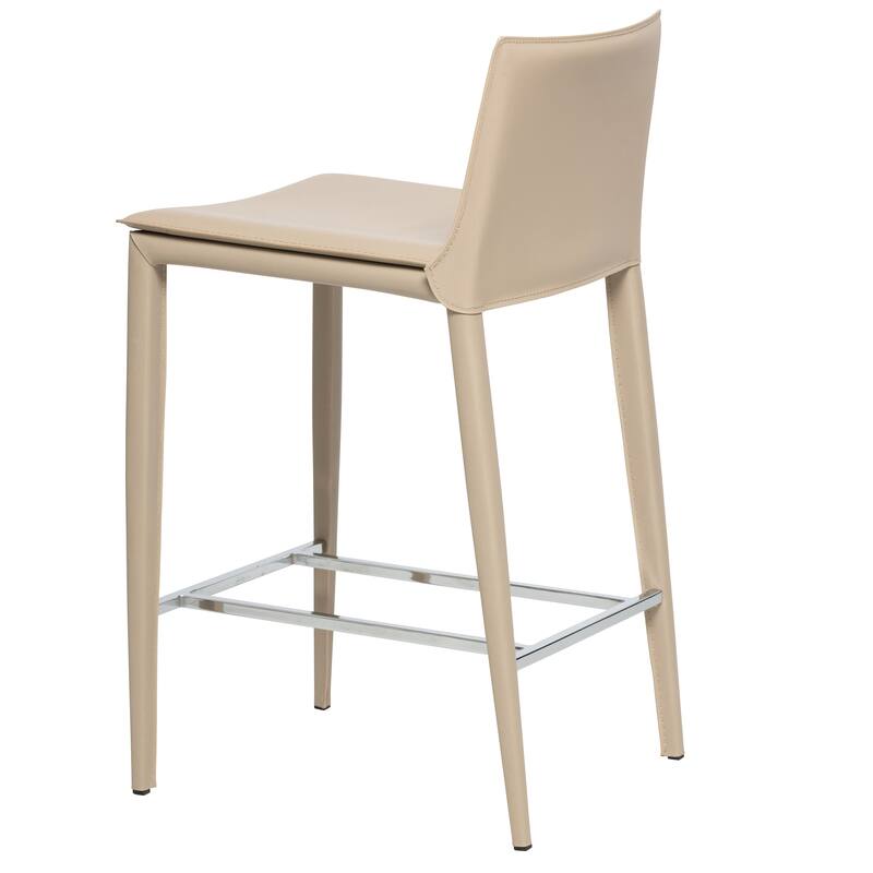 Hilton 25.5" Leather Counter and Bar Stool (Single)