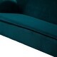 preview thumbnail 100 of 117, Barbara 43" Contemporary Velvet Loveseat Sofa with Goldtone Metal Legs by HULALA HOME