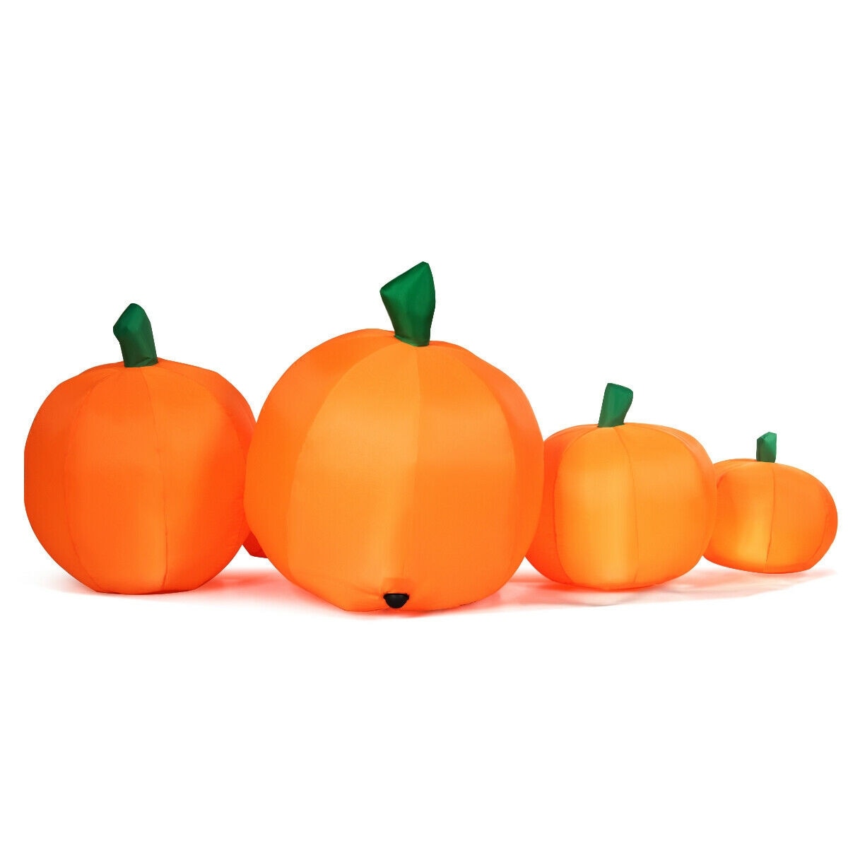Gymax 7 5ft Inflatable Halloween Pumpkins Set 7 Pumpkins Patch W Overstock 29194958