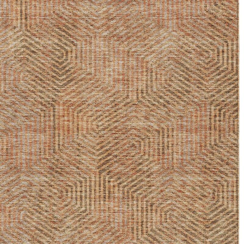 HomeRoots Geometric Transitional Rectangle Outdoor Rug