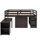 preview thumbnail 14 of 50, Multiple Functions Low Loft Bed with Cabinet, Shelves and Rolling Portable Desk