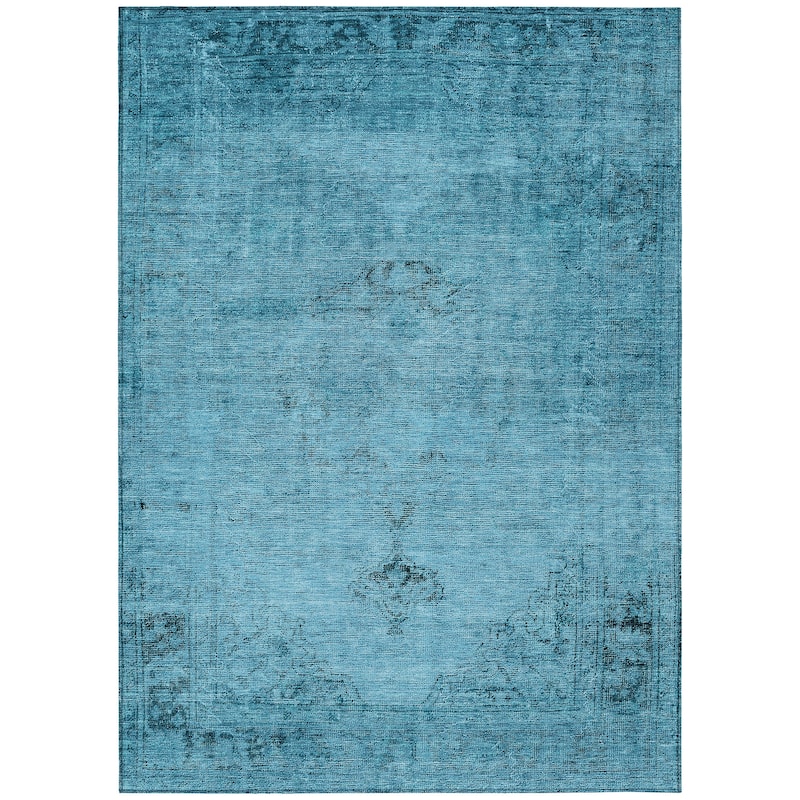 Machine Washable Indoor/ Outdoor Chantille Vintage Traditional Rug
