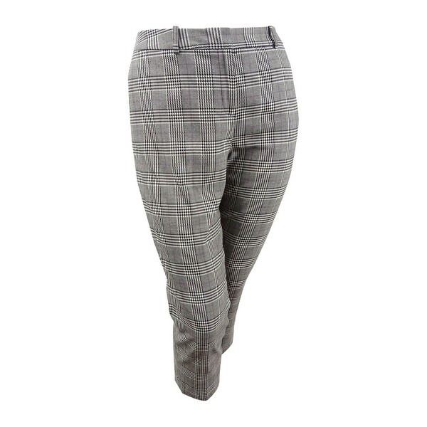 skinny leg plaid pants