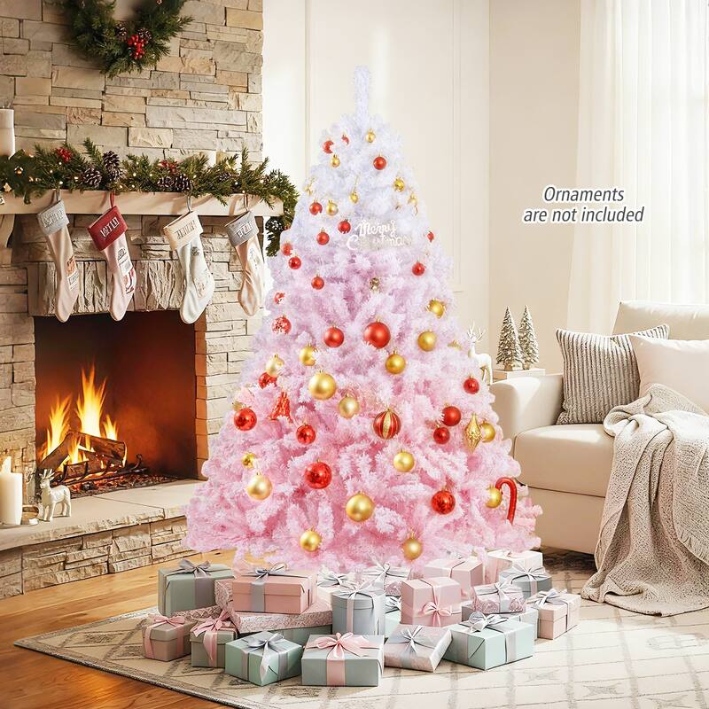 Costway 5/6/7/8 FT Artificial Christmas Tree with 456/820/1264/1774 - See Details