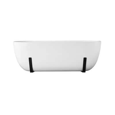 Ove Decors Gianna 63" Freestanding Acrylic White Tub