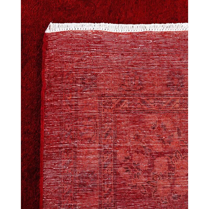 Contemporary Overdyed Wool Hand Knotted Area Rug - 10' 0" x 13' 6"