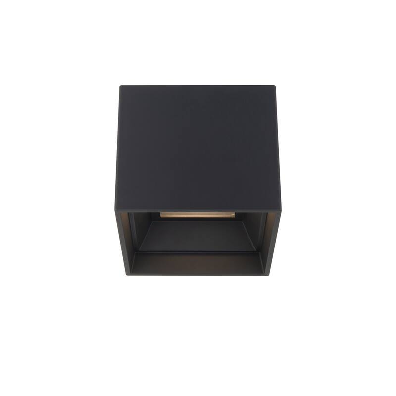 Downtown 5in LED Square Flush Mount 3-CCT - 3000 - Black