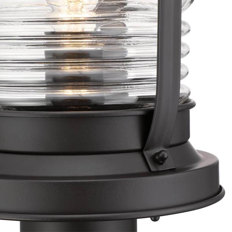 Westinghouse Lighting Weatherby One-Light Outdoor Post-Top Fixture, Weathered Bronze Finish with Clear Glass - 1-Light