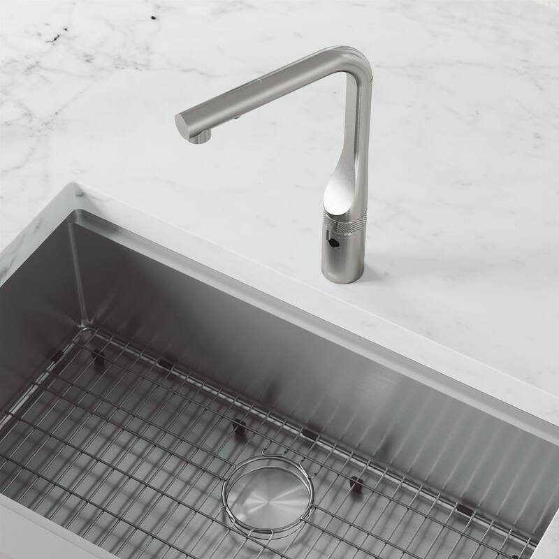 VIGO Jewel 15" H Touchless Pull-Out Sprayer Kitchen Faucet