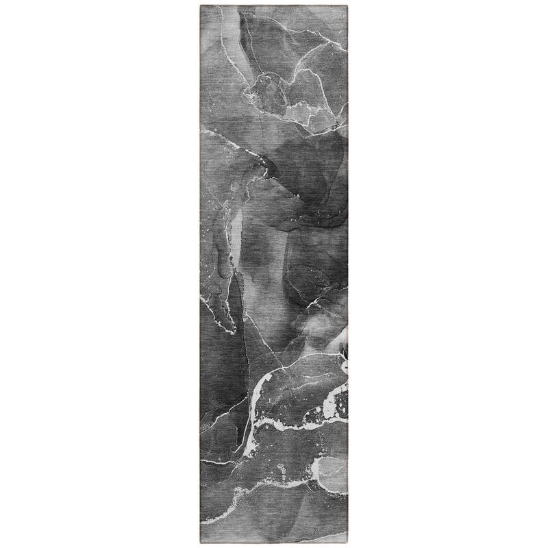 Baro Unique Abstract Weather Resistant Sleek Contemporary Outdoor Rug