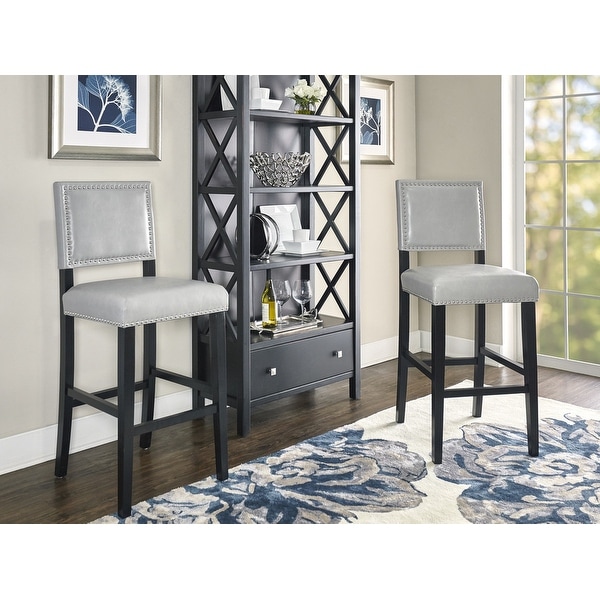 Garrett Faux Leather Dove Gray 30 inch Bar Stool On Sale Bed