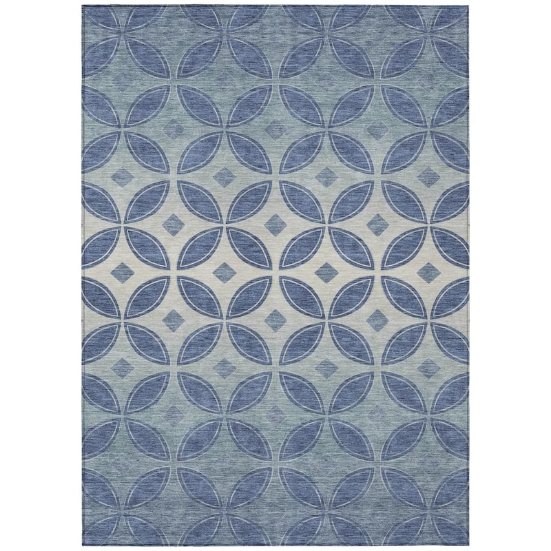 Machine Washable Indoor/ Outdoor Modern Gia Chantille Rug