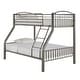 preview thumbnail 25 of 64, Calexico VersaFlex Metal Bunk Bed by iNSPIRE Q Junior Twin over Full - Grey