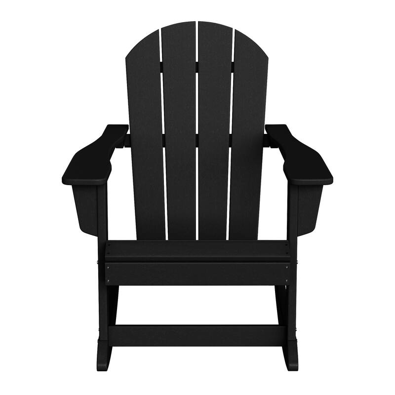 Laguna Hdpe All Weather Outdoor Patio Rocking Chairs With Side Table (3-Piece Set)