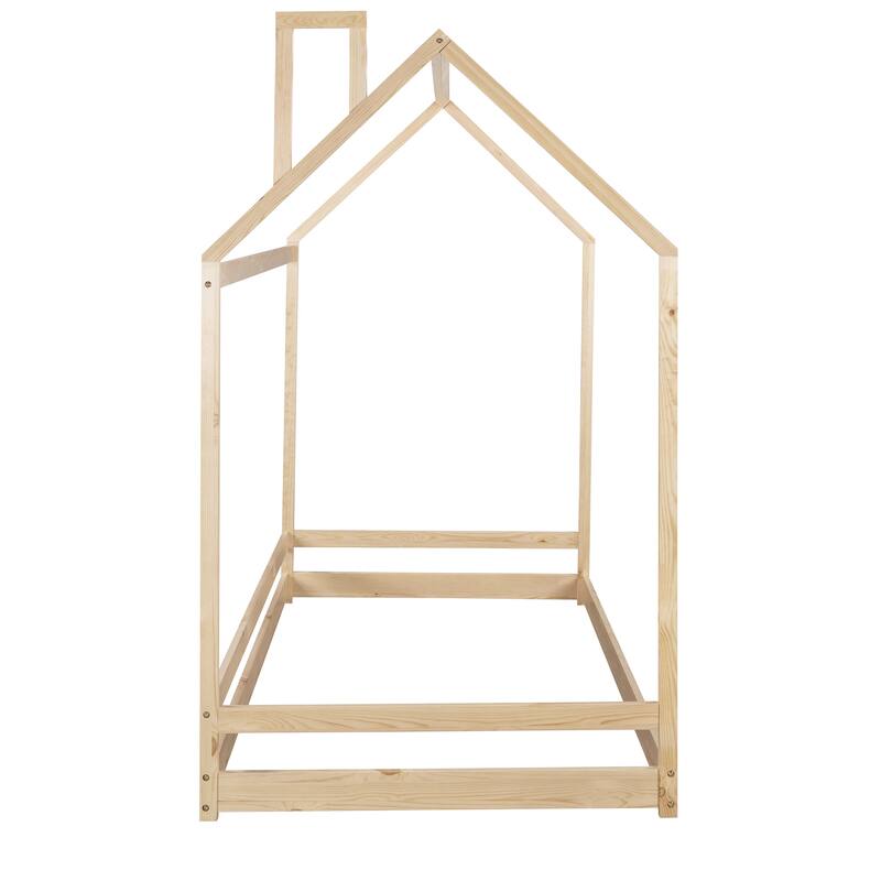 Twin Size House Bed Wood Bed