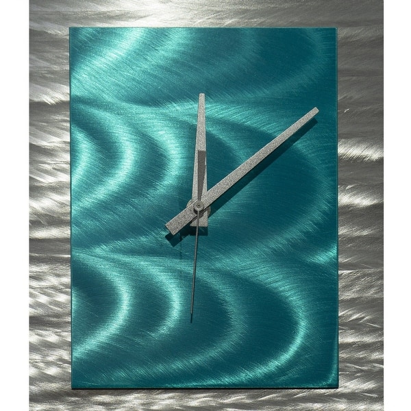 Statements2000 Modern Metal Wall Clock Art Abstract Decor By Jon Allen Radiance Clock 24 X 9 Overstock 27545421