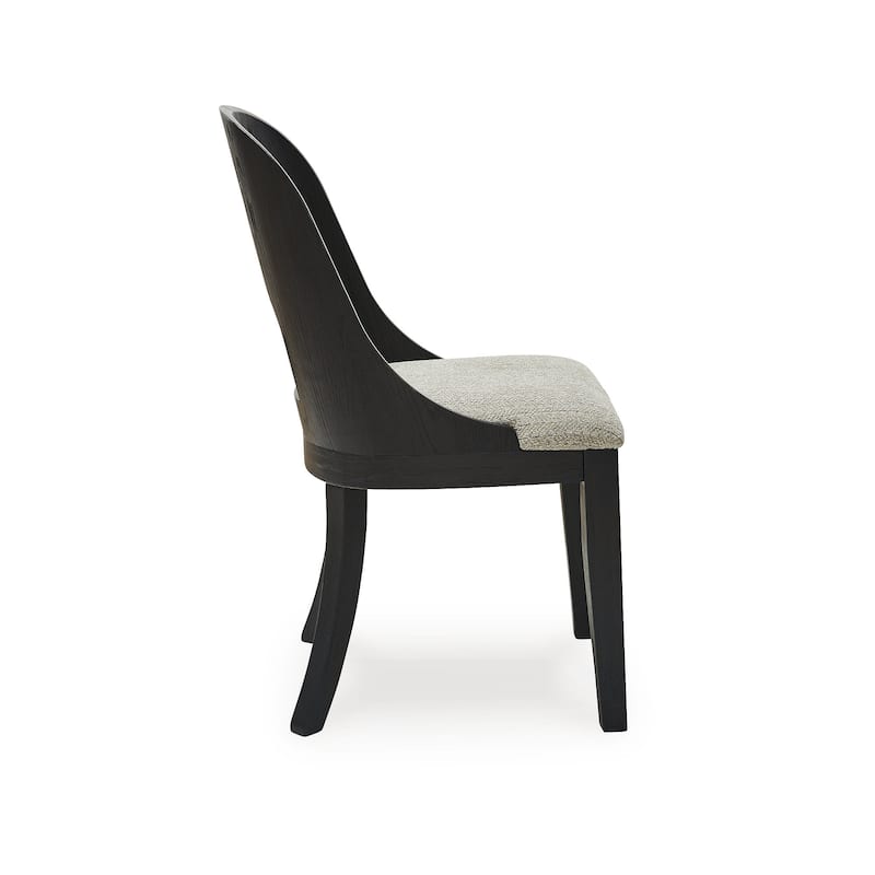 Signature Design by Ashley Rowanbeck Black/Gray Single Dining Chair - 20" W x 23.5" D x 34.5" H