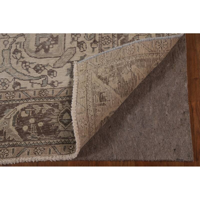 Antique Distressed Tabriz Persian Rug Handmade Wool Carpet - 6'5" x 9'3"