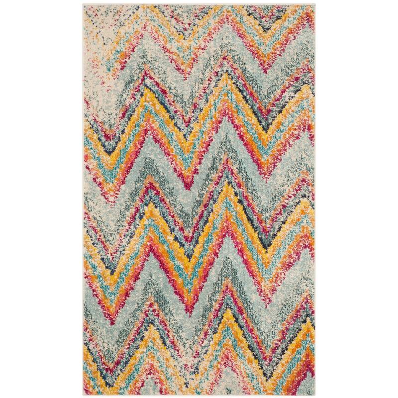 SAFAVIEH Monaco Nette Chevron Distressed Rug