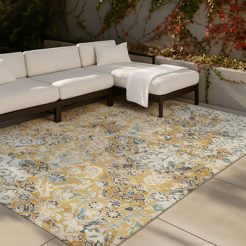 Machine Washable Indoor/ Outdoor Global Avon Chantille Rug