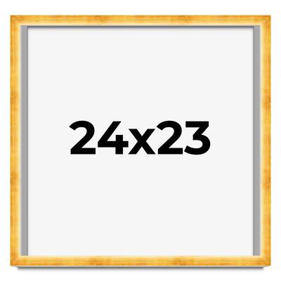 24x23 Shadow Box Frame Gold | 1.625 Inches Deep Real Wood Traditional