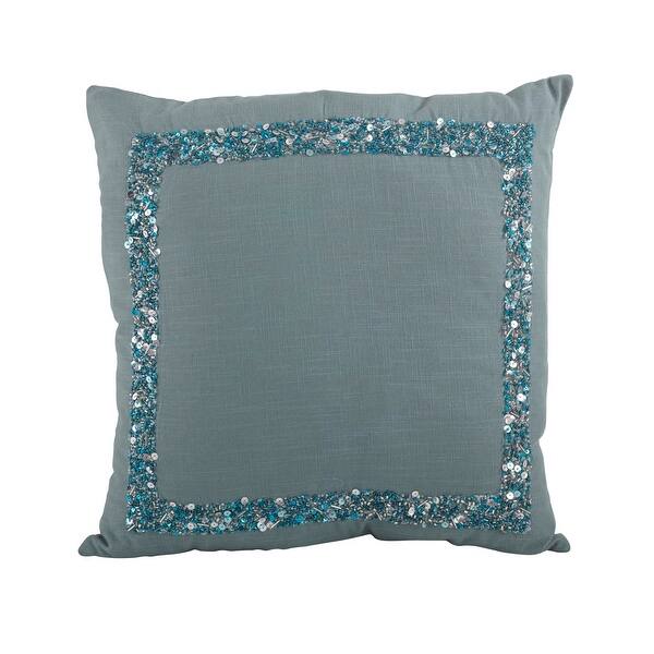 Throw Pillow Cover With Beaded Design Overstock 31912118