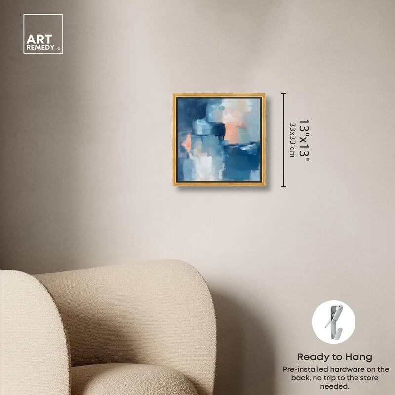 Whispering Blue I Canvas by Art Remedy