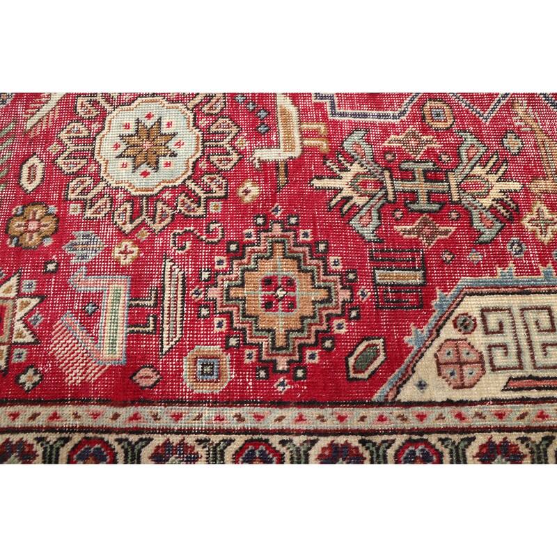 ECARPETGALLERY Hand-knotted Antalya Vintage Red Wool Rug - 7'8 x 10'10