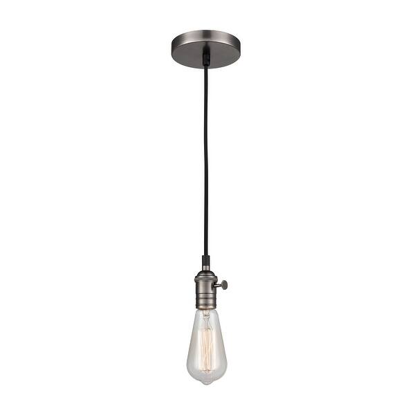 slide 1 of 1, Socket Pendant 1-Light Mini Pendant in Chrome