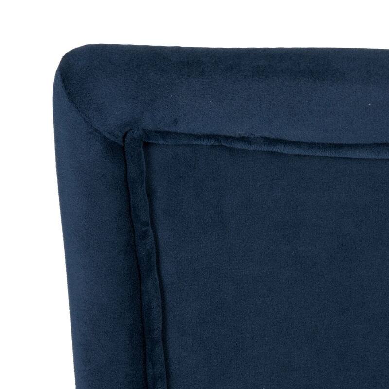 HomePop Classic Velvet Parsons Dining Chair - Dark Navy Blue Velvet (Set of 2)