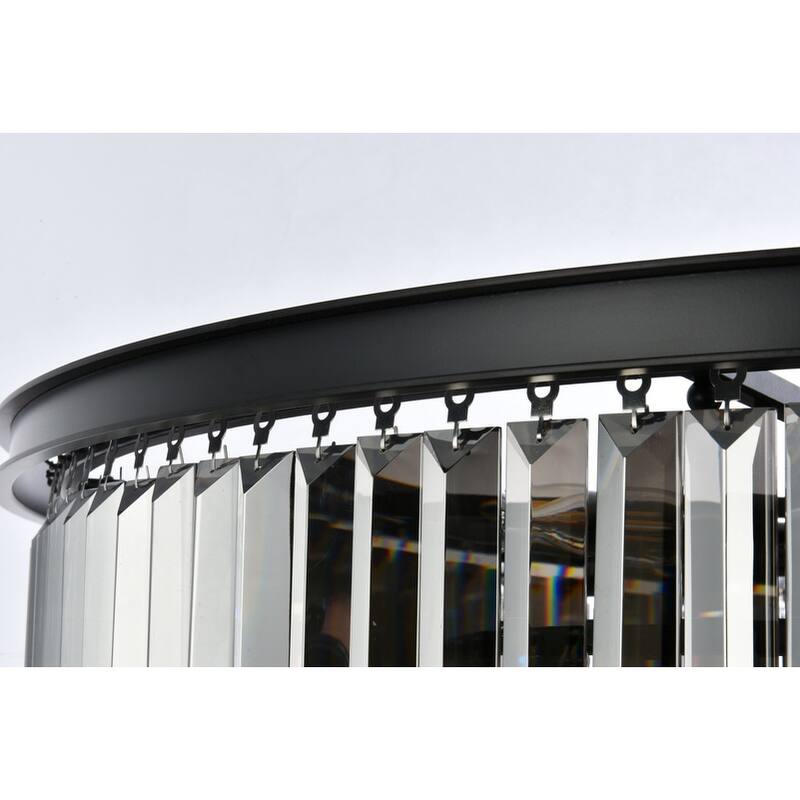 Royce Edge 33-Light Matte Black Chandelier