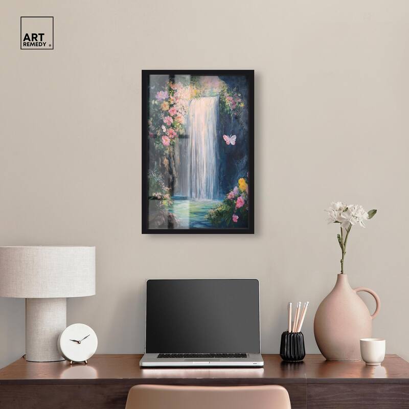 Hidden Falls I Shadowbox by Art Remedy