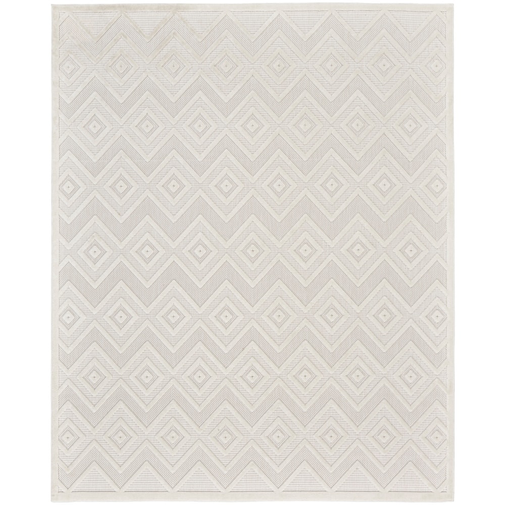 Nourison Versatile Indoor/Outdoor Geometric Flatweave Area Rug