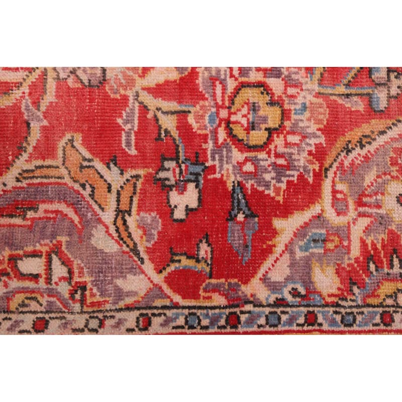 ECARPETGALLERY Hand-knotted Antalya Vintage Red Wool Rug - 8'11 x 12'5