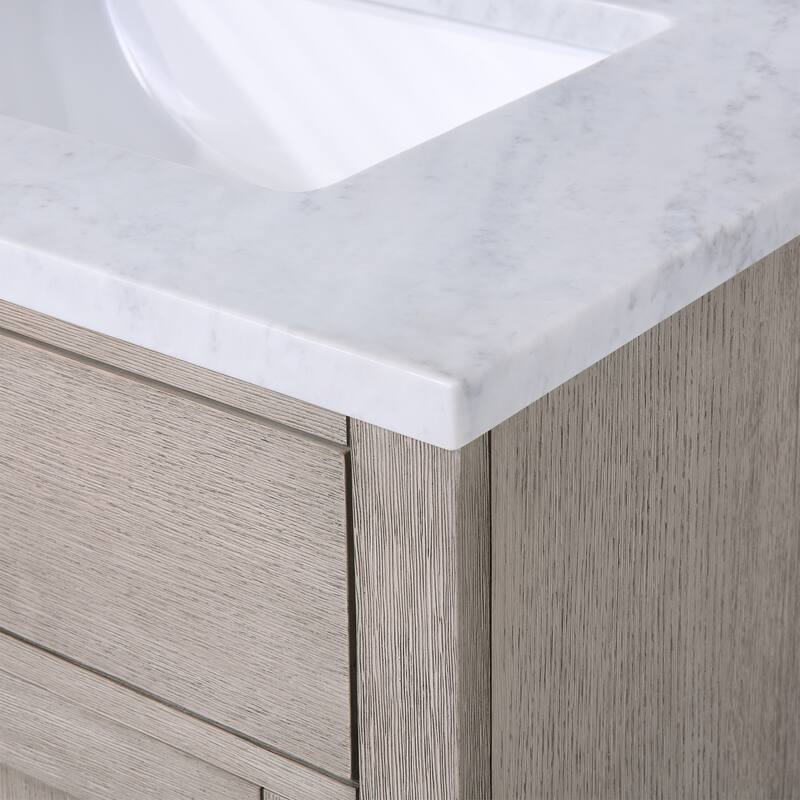 Chestnut 30" Single Bathroom Vanity Vanity with Mirror(s) and Faucet(s)