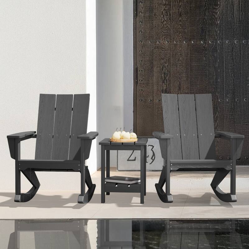 Modern Rocking Plastic Outdoor Adirondack Chair
