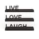 Laminate 'Live, Love, Laugh' Inspirational Wall Shelves (Set of 3)