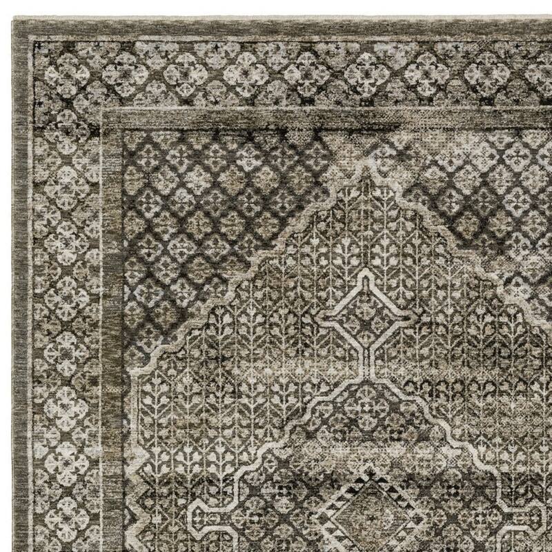 HomeRootsMedallion Traditional Rectangle Area Rug