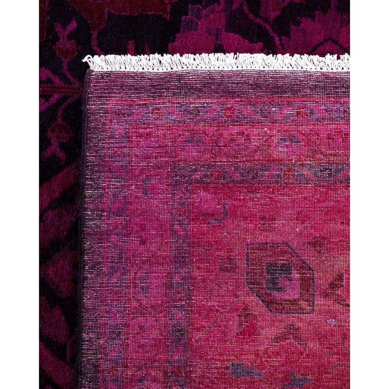 Fine Vibrance One-of-a-Kind Hand-Knotted Area Rug - Pink, 9' 2" x 12' 5" - 9' 2" x 12' 5"