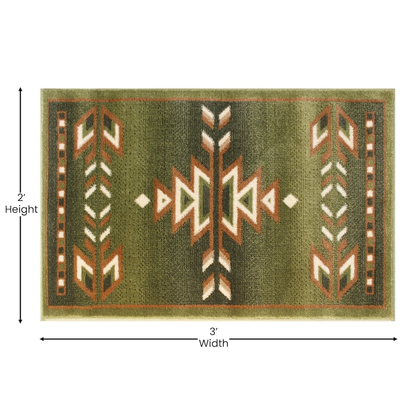 Multipurpose Southwestern Style Patterned Indoor Area Rug