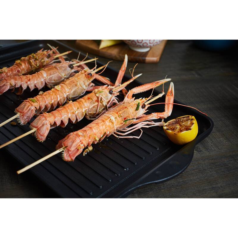 43cm x 28cm (17 Inch x 11 Inch) XD Nonstick Double Burner Grill/Griddle Combo - N/A