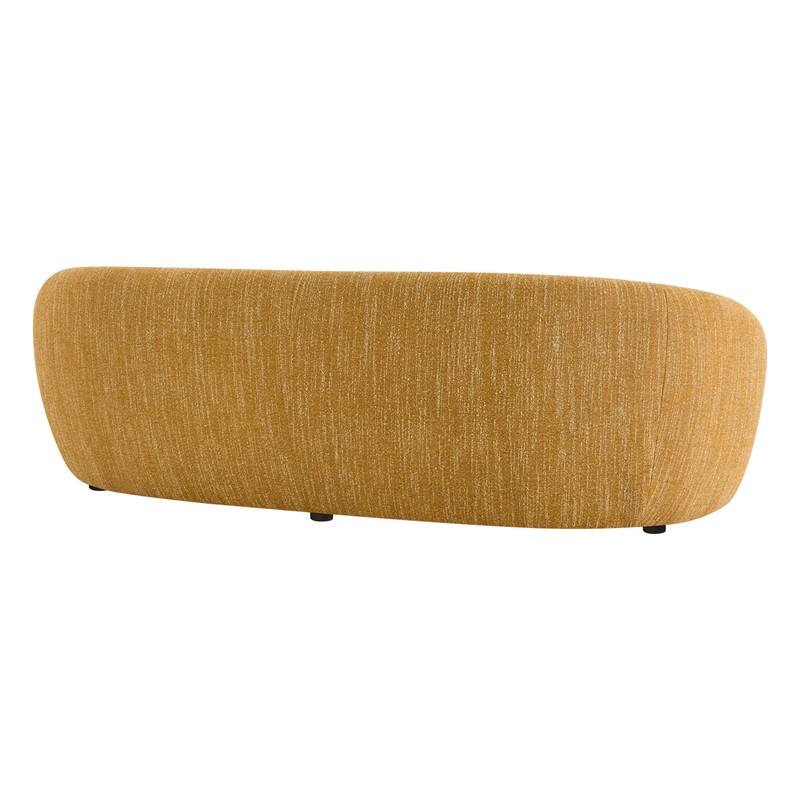 Spruce & Spring 89'' Boucle Upholstered Hugger Curved Sofa