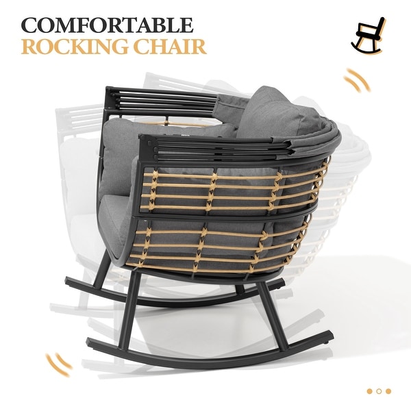 indoor metal rocking chair